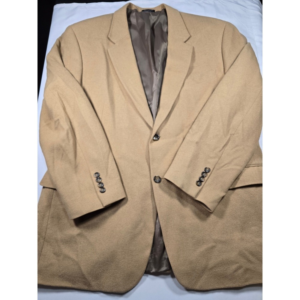 Vintage‎ Botany 500 Men's 48L Camel Hair Blazer Sport Coat Tan